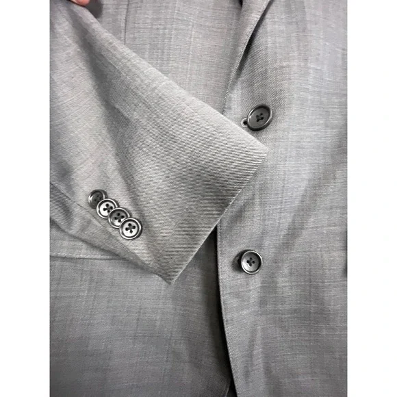 Bonobos Slim Fit Blazer Men's 42R Grey Wool Blend Suit Jacket Modern Business